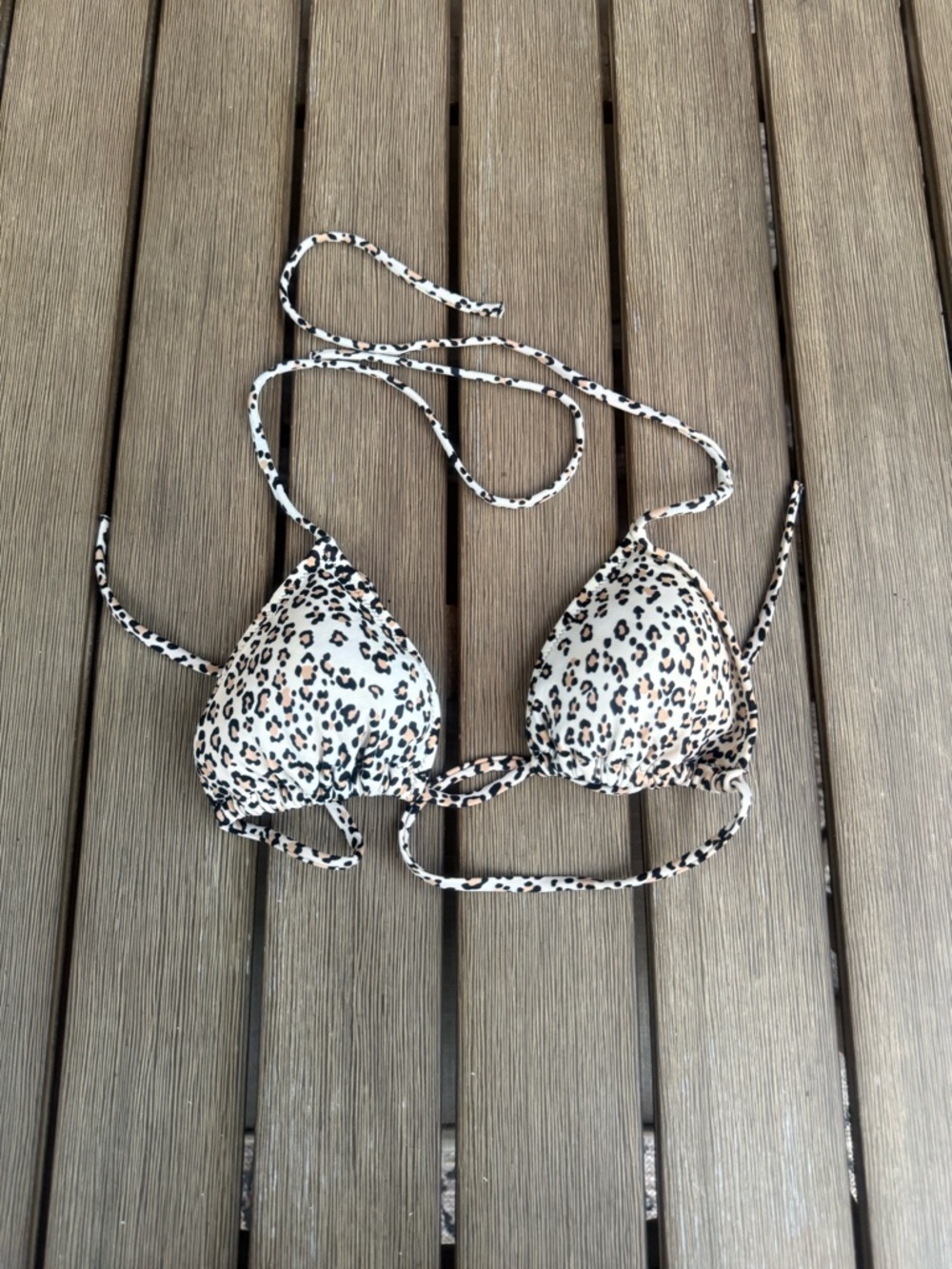 Victoria’s Secret Leopard Print Push Up Bikini Top Small